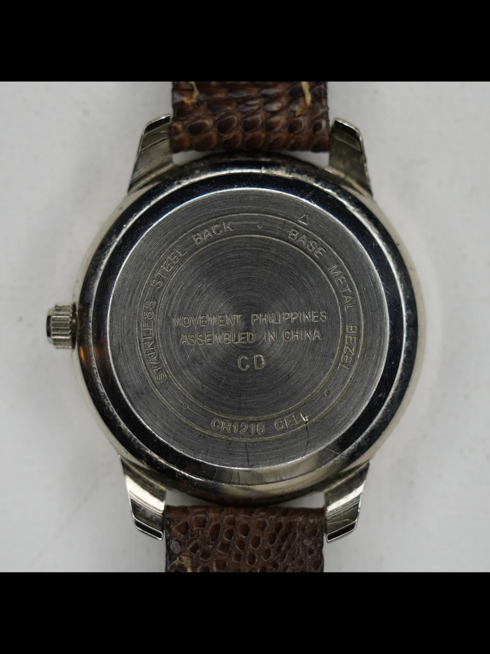 Vintage Carriage by Timex Ladies Quartz Watch Roman Numerals Brown Leather Band